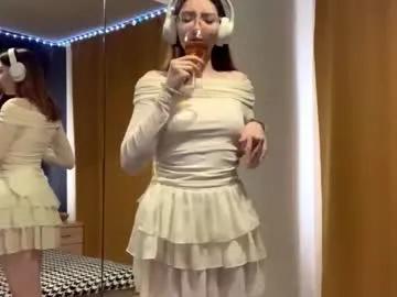 Curious Maidacompston stripping down and squirting with her cherished dildos maidacompston from Chaturbate