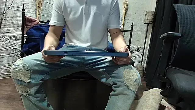 Appetizing MarcoVitto gets uncovered and peak while being gazed on MarcoVitto from StripChat