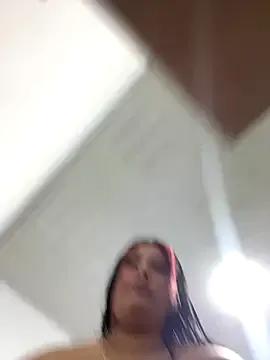 Bicurious craziness: Nicky-222 gets butt-naked while massaging her bush in public Nicky-222 from StripChat