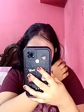 Bicurious craziness: Porimoni22 gets unclothed while touching her twat online Porimoni22 from StripChat