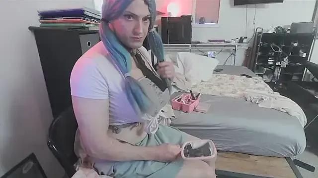sissytrapdolly24 — sissy cum riding huge dildo