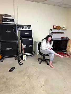 Bicurious craziness: TheSpookyRoom gets undressed while caressing her punani online TheSpookyRoom from StripChat